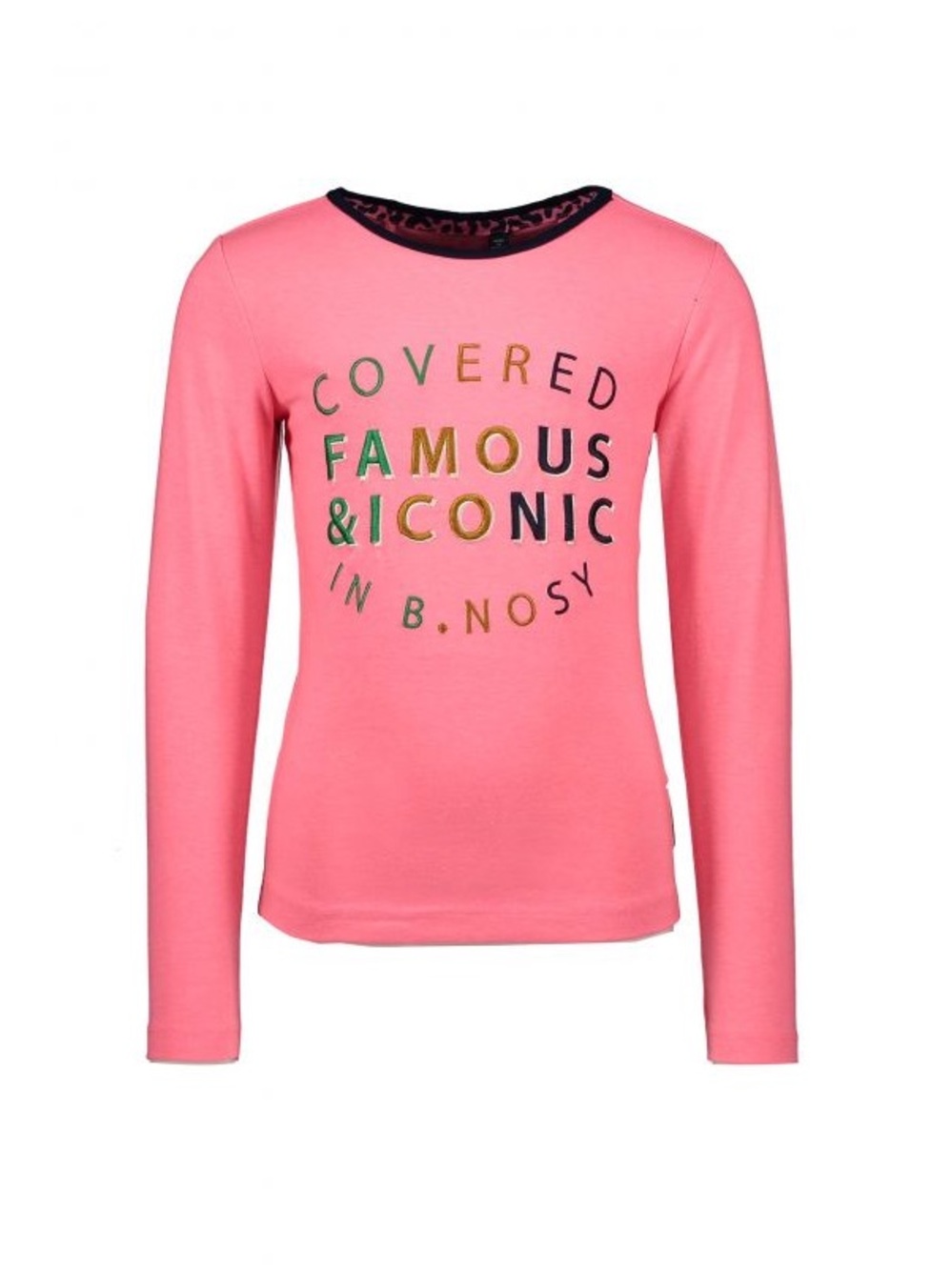 Girls' Pink Long-Sleeve Graphic Tee by